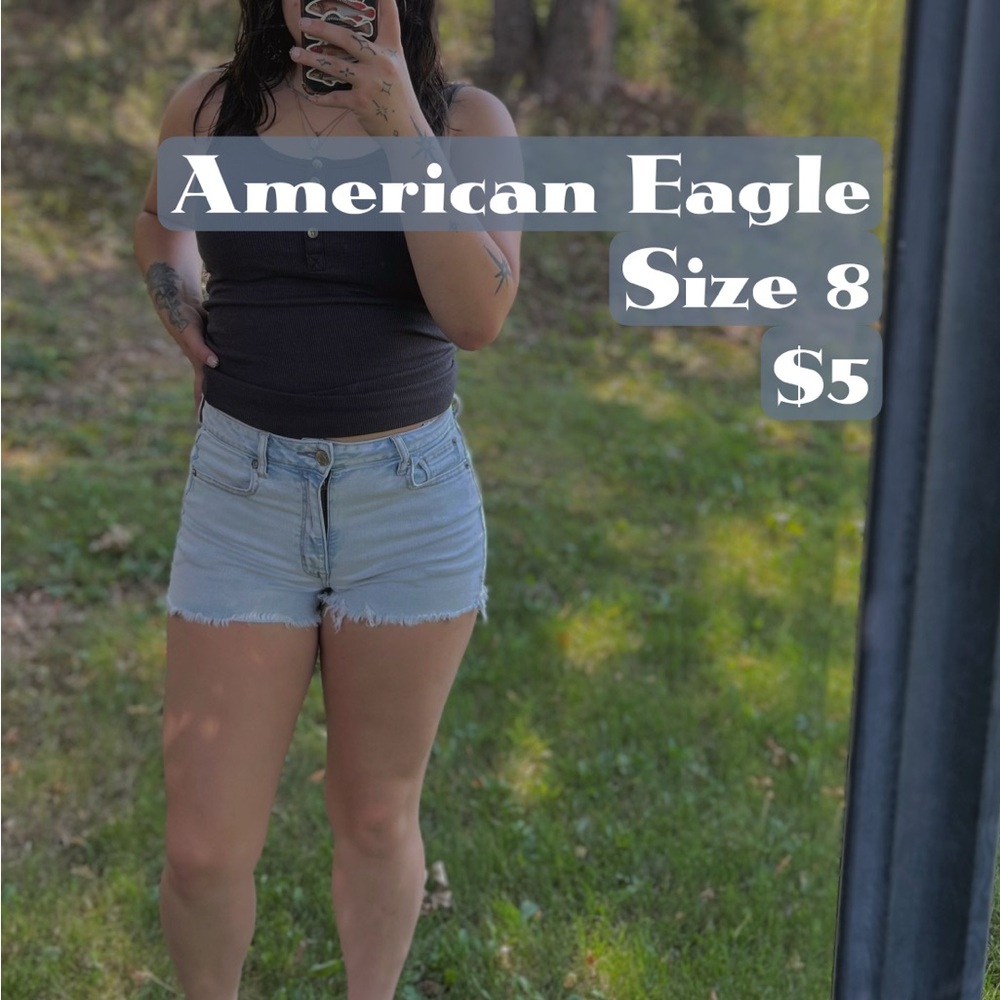 American Eagle Outfitters Light Wash Jean Shorts